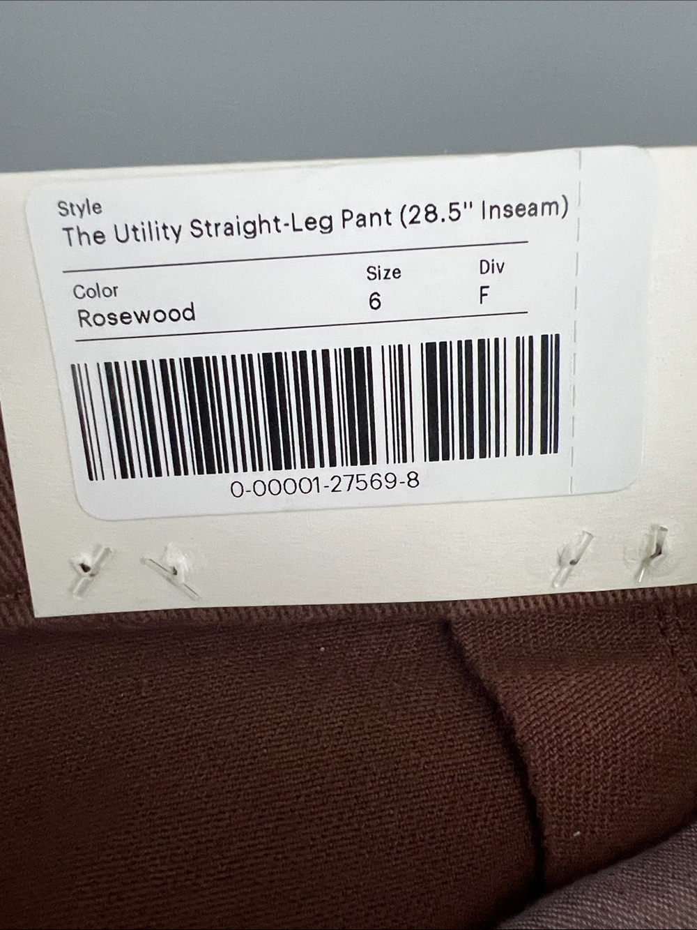 New Everlane THE UTILITY STRAIGHT-LEG PANT in Rosewood Size 6L - Picture 6 of 14